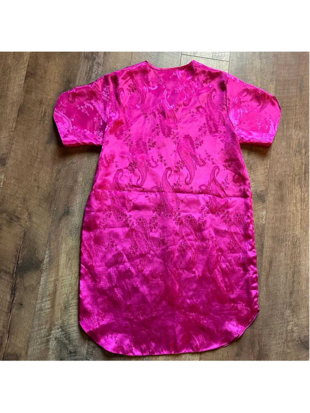 Women's Erika Taylor Pink Satin Chemise Sleepwear Size S - Picture 10 of 10